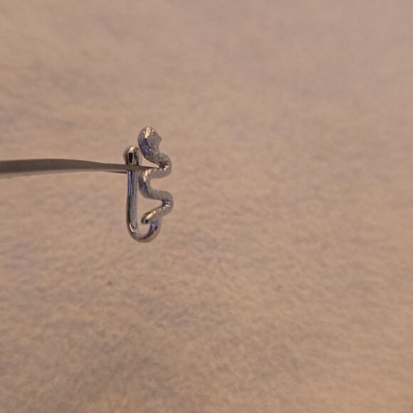 Nose clip snake white gold - Picture 5 of 8